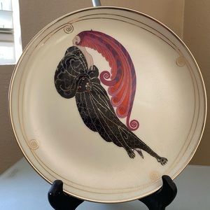 BEAUTY AND THE BEAST HOUSE OF ERTE -LIMITED EDITION FINE VINTAGE PORCELAIN PLATE